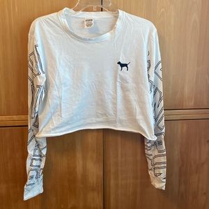 PINK Victoria secret long sleeve crop top